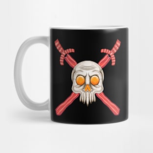 Bacon and eggs skull Mug